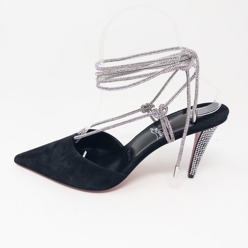 Christian Louboutin Astrid Crystal Lace-Up Strassita 85mm EU 38.5